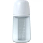 Пляшечка для годування Suavinex Colour Essence, 240 мл, силіконова, 240 мл, фізіологічна соска повільний потік, , світло-блакитн (308653) - зменшене зображення 1