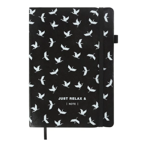 Книга записна Buromax Relax 96 аркушів А5 у клітинку чорний (BM.295101-01) зображення 1