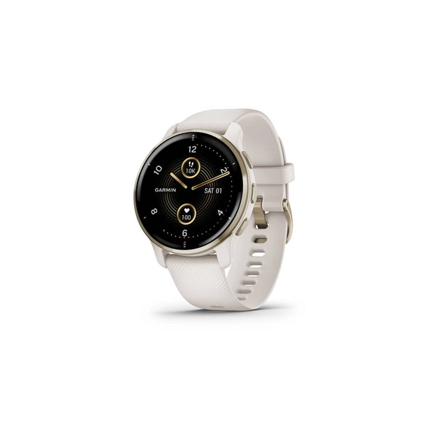 Смарт-годинник Garmin Venu 2 Plus, Ivory + Cream Gold, GPS (010-02496-12) - зображення 1