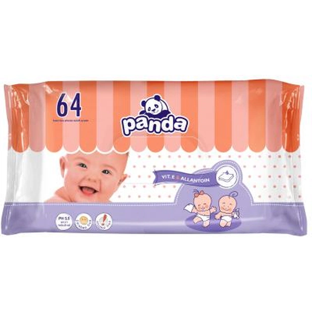 Дитячі вологі серветки Bella Panda 64 шт (5900516421229) - зображення 1