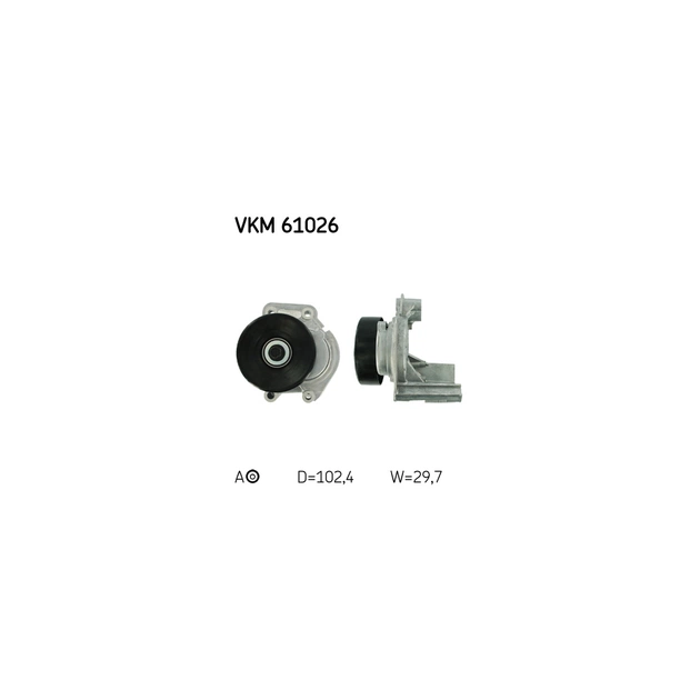 Натяжитель ремня с роликом SKF VKM 61026 - изображение 1