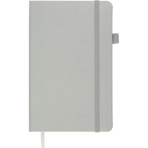 Книга записная Buromax Etalon 125x195 мм 96 листов без линовки обложка из искусственной кожи Серебряная (BM.291060-24) изображение 1