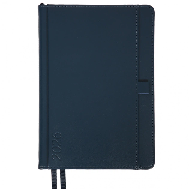 Тижневик Leo planner А5 датований 2026 "Legacy", твердий, синій, 368 сторінок (252648) - picture 1