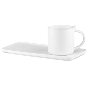 Комплект посуду Ardesto чашка з блюдцем, 250мл, порцеляна, білий (AR3073WS) picture 1