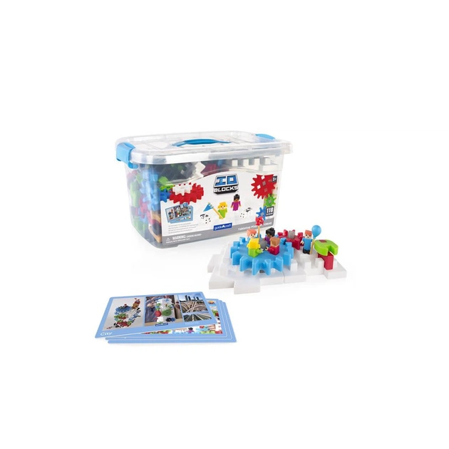 Конструктор Guidecraft IO Blocks Tabletop System 118 деталей (G9640) - изображение 1