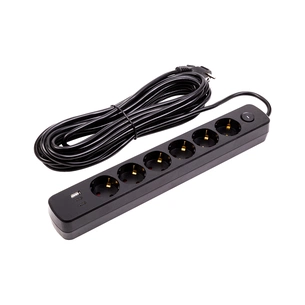 Мережевий фільтр живлення PowerPlant 10м, 6 розеток,USB, Type-C (YS-N6086/10c) (EX610693) зображення 1