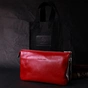 Сумка Grande Pelle З натуральної шкіри Червона (11670) - зменшене зображення 10