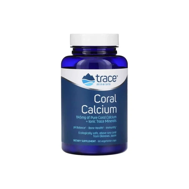 Мінерали Trace Minerals Кораловий кальцій та культові мікроелементи, Coral Calcium (TMR-00050) - изображение 1