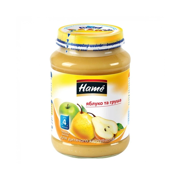 Дитяче пюре Hame Яблуко і груша, 190 г (8595139712679) - изображение 1