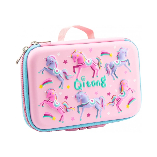 Пенал Cool For School 1 відділення на замку Рожевий (QT-5685-Pink) - изображение 1