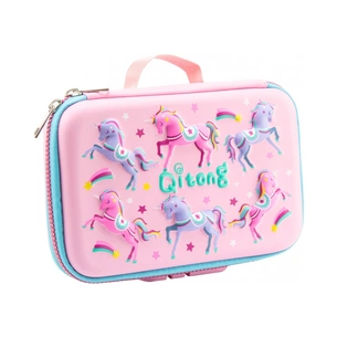 Пенал Cool For School 1 відділення на замку Рожевий (QT-5685-Pink) зображення 1