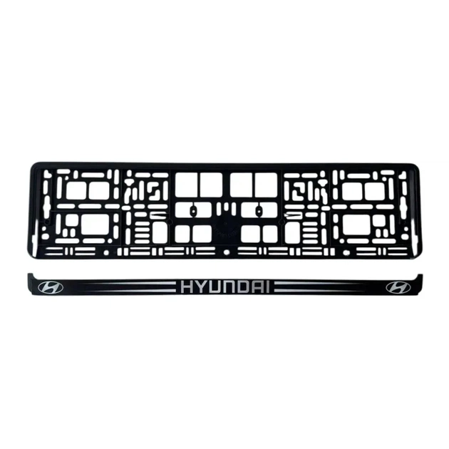 Рамка номерного знака Poputchik Hyundai (24-106-IS) - picture 2