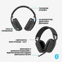 Навушники Logitech Zone Vibe 100 Wireless Graphite (981-001213) - зменшене зображення 6