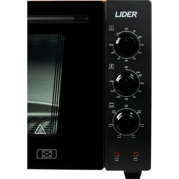 Електропіч LIDER 4223 LUX Black-Red - picture 4