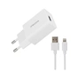Зарядний пристрій Proda USB 2,4A + USB Lightning cable (PD-A43i-WHT) - зменшене зображення 1