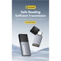 Зчитувач флеш-карт Essager USB-C + USB-A to Micro SD black (EDKTF-QW0G-P) - зменшене зображення 3