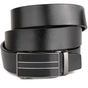 Ремінь Vintage Чоловічий зі смужками на пряжці Чорний (20334) - зменшене зображення 1