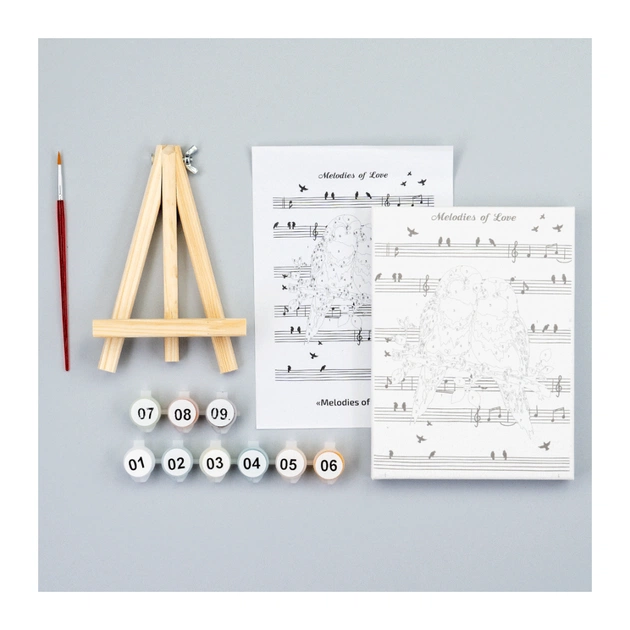 Картина по номерам Rosa Melodies of Love, 15х20см, з мольбертом (4823098548652) - picture 4