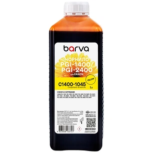 Чорнило Barva Canon PGI-1400/PGI-2400 1 л, special pigment, yellow (C1400-1045) зображення 1