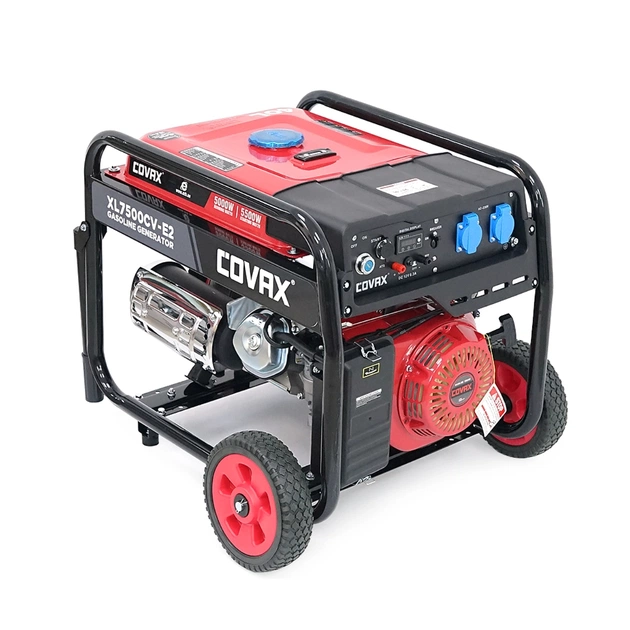 Генератор COVAX XL7500CV-E2, 5.0kW, 220V, 50Hz, DC12V, 13HP, електро стартер, 25L (XL7500CV-E2) - зображення 1