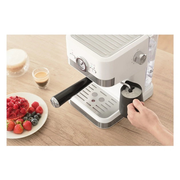 Ріжкова кавоварка еспресо Sencor SES 1720WH - зображення 11