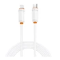 Дата кабель USB-C to Lightning 1.0m 27W white XO (XO-CB-300CL-WH) - зменшене зображення 1