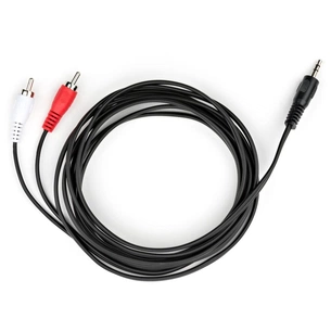 Кабель мультимедійний 3.5mm M to 2xRCA M 3.0m Vinga (VCPDCJ35MRCA23BK) зображення 1