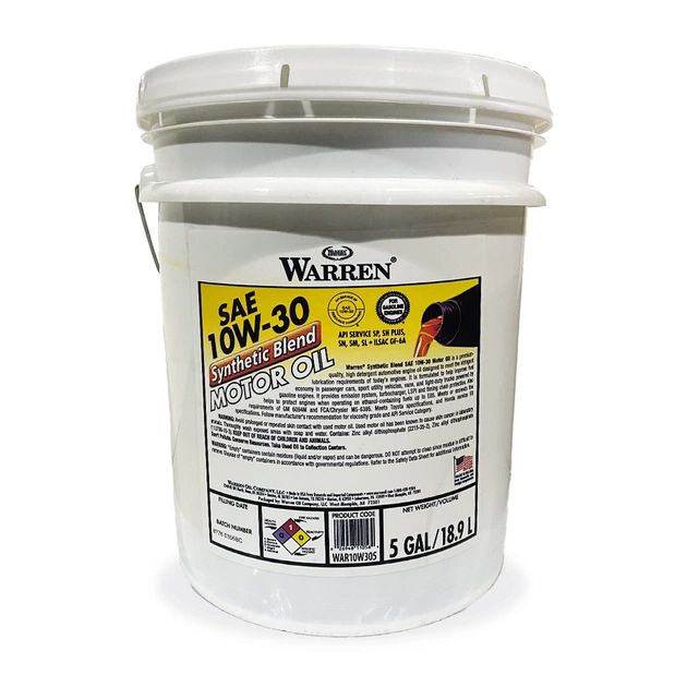 Моторна олива Warren Synthetic blend 10W-30, 18,9л - изображение 1