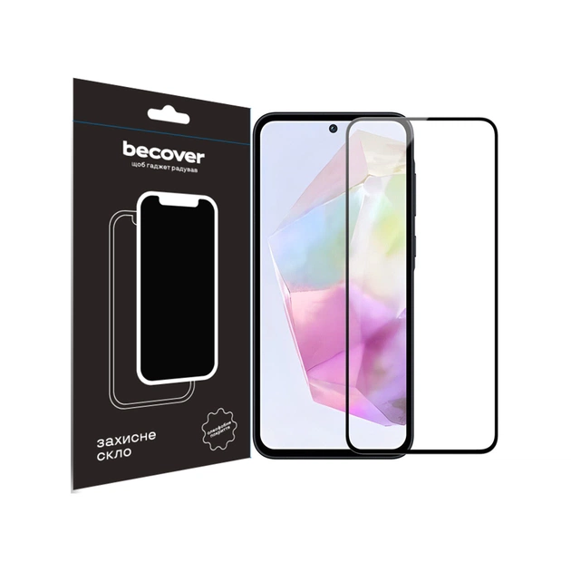 Стекло защитное BeCover Samsung Galaxy S24 FE SM-S721 Black (712485) - изображение 1