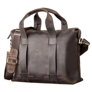 Сумка Shvigel Шкіряна Коричнева (11105) зображення 1