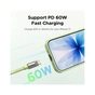Дата кабель USB-C to USB-C 1.2m 60W green Ugreen (35500) - уменьшенное изображение 4