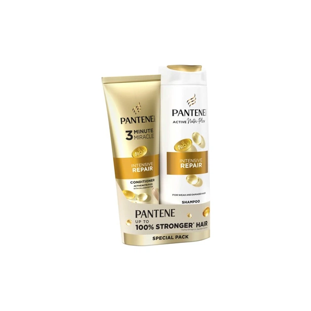 Набір косметики Pantene Pro-V Інтенсивне відновлення Шампунь 400 мл + Кондиціонер 220 мл (8700216831581) - picture 2