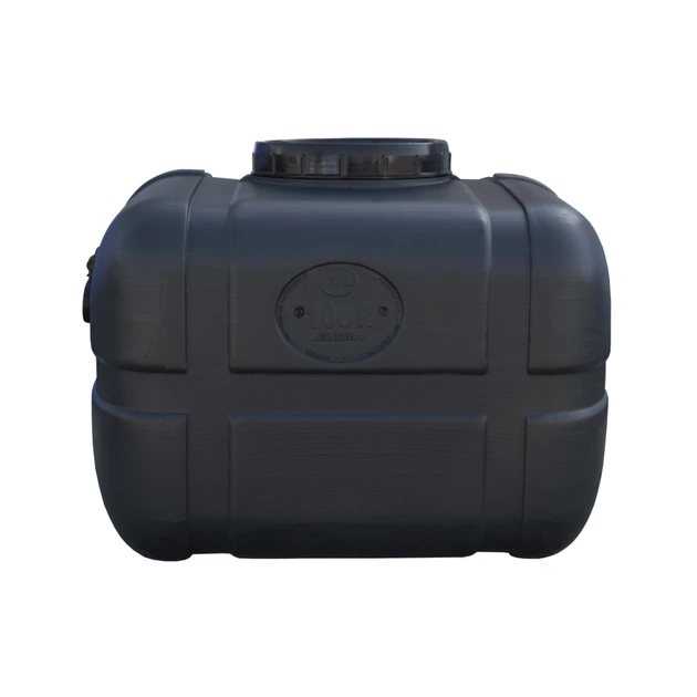 Ємність для води Пласт Бак квадратна не харчова 100 л прямокутна чорна видувна (5704) - picture 2