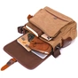 Сумка Vintage Чоловіча з клапаном з текстилю Коричнева (21249) - зменшене зображення 9