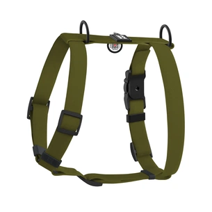 Шлея для собак WAUDOG Magnet анатомічна Н-подібна з QR-паспортом, магнітна пряжка-фастекс М хакі (262331) зображення 1