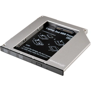 Фрейм-перехідник Grand-X HDD 2.5'' to notebook 9.5 mm ODD SATA/mSATA (HDC-24) зображення 1