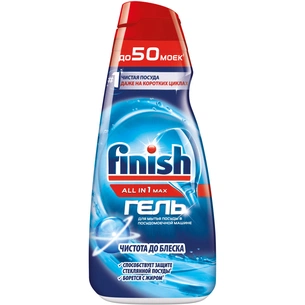Гель для миття посуду в посудомийці Finish All in 1 Max 1 л (4607109408346) зображення 1