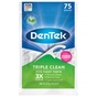 Флос-зубочистки DenTek Потрійне очищення 75 шт. (047701002704) - уменьшенное изображение 1