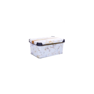 Контейнер для зберігання Violet House 0646 Decor Marble White 5 л (0646 DECOR Marble White з/кр. 5) зображення 1