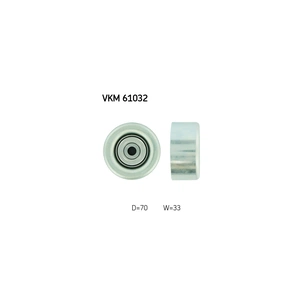 Ролик натягувача ременя SKF VKM 61032 зображення 1