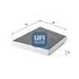 Фільтр салону UFI 54.133.00 - зменшене зображення 1