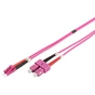 Оптичний патчкорд Digitus LC/UPC-SC/UPC, 50/125 OM4 (Multimode), duplex, 3m (DK-2532-03-4) - зменшене зображення 2