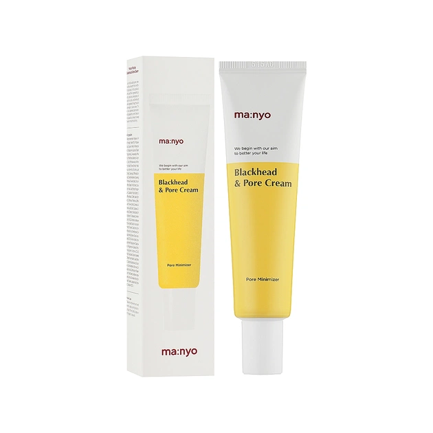 Крем для обличчя Manyo Blackhead & Pore Cream Очищувальний для боротьби з чорними цятками 30 мл (8809730952908) - picture 1