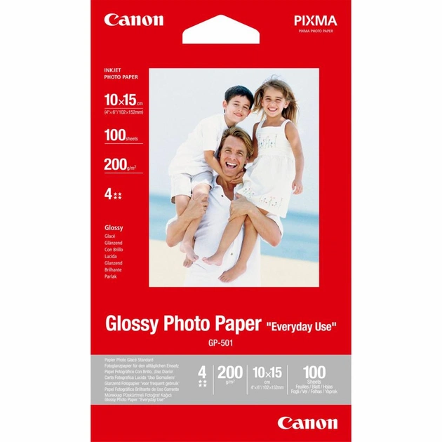 Фотобумага Canon 10x15 Photo Paper Glossy GP-501 (0775B003) - изображение 1