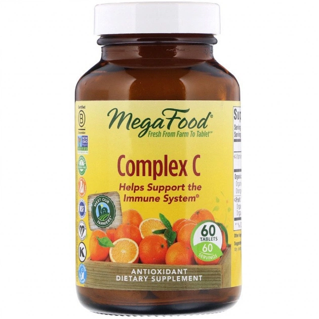Вітамін MegaFood Комплекс вітаміну С, Complex C, 60 таблеток (MGF-10133) - изображение 1