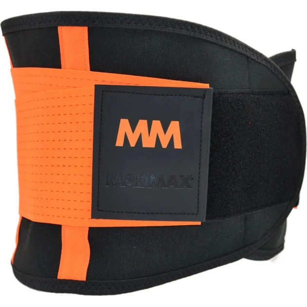 Пояс компресійний MadMax MFA-277 Slimming and Support Belt black/neon orange M (MFA-277-ORG_M) - picture 4