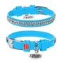 Нашийник для тварин WAUDOG Glamour з QR-паспортом "Стрази" XS Ш 9 мм блакитний (33062) - зменшене зображення 4