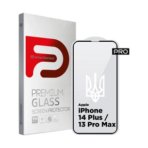 Скло захисне Armorstandart Pro 3D LE Apple iPhone 14 Plus / 13 Pro Max Black (ARM65655) зображення 1