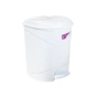 Контейнер для сміття Irak Plastik Bella №2 з педаллю білий 19 л (4561) - зменшене зображення 1