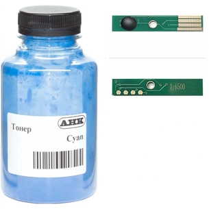 Тонер AHK Xerox Phaser 6600 120г Cyan + chip (3202901) зображення 1
